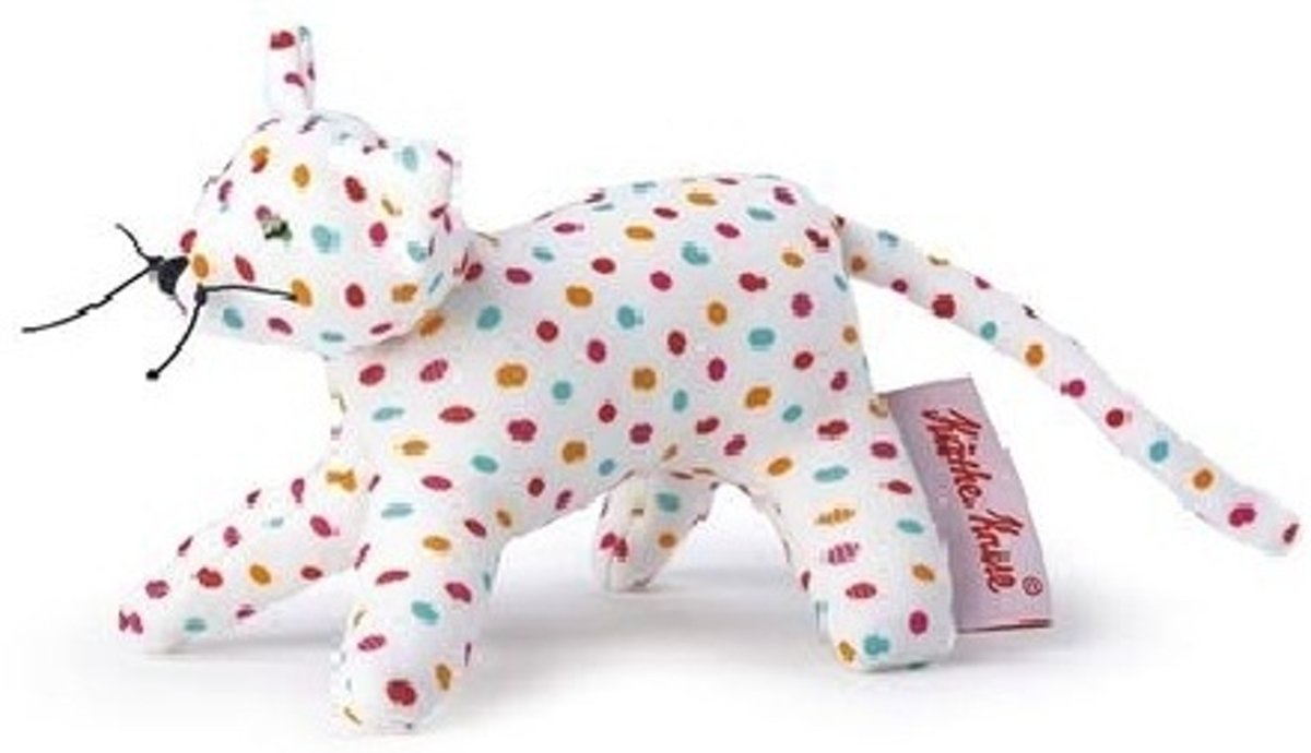 Käthe Kruse Mini Stoffen Kat Wit 12 Cm