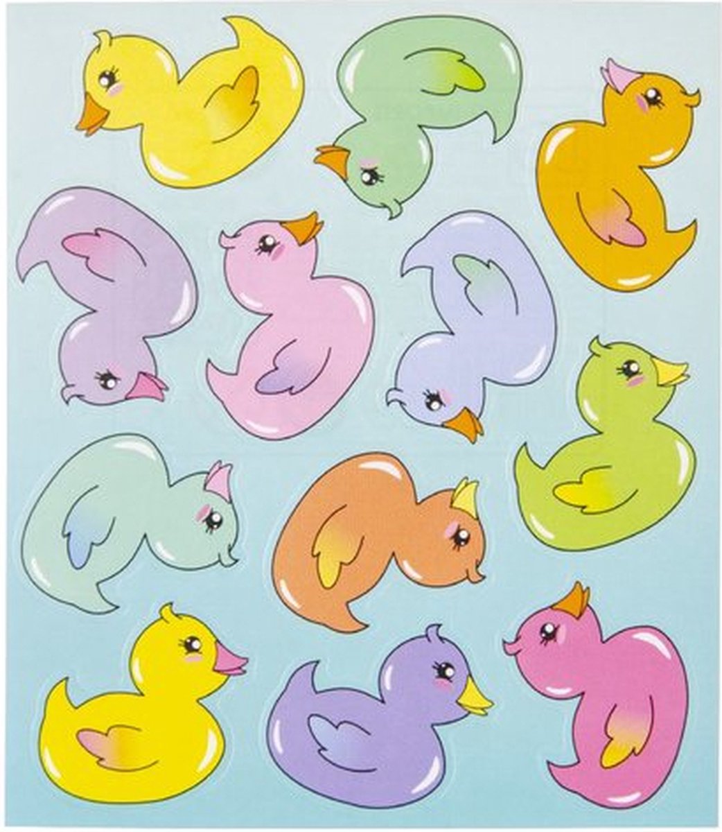 Eendjes Stickers - Set van 6 vellen - Eend - Eenden