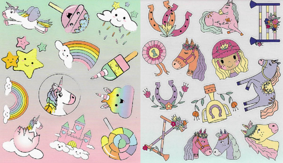 Paarden Stickers - Set van 6 vellen