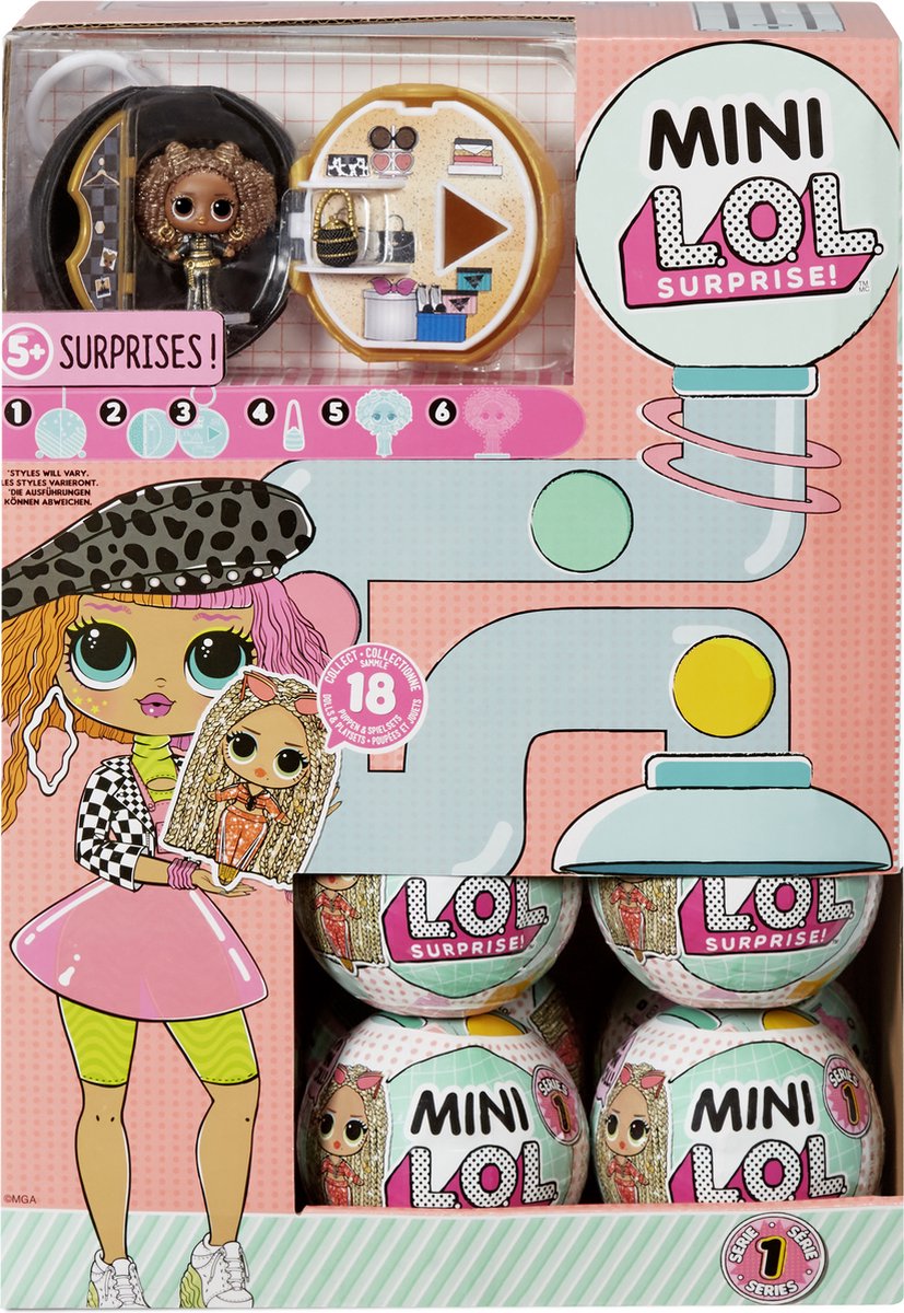 L.O.L. Surprise! Mini Bal Serie 1 - Minipop met 5 verrassingen
