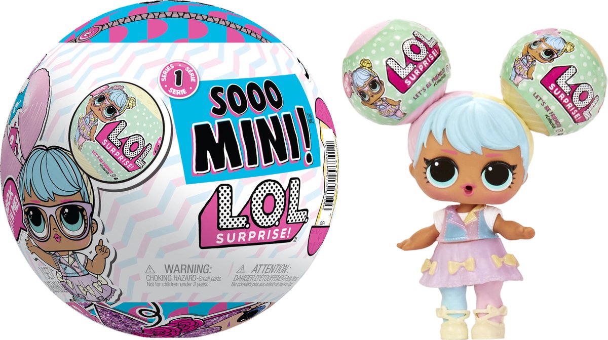 Sooo Mini! L.O.L. Surprise! met verzamelpop, 8 verrassingen, L.O.L. Surprise-minibollen, limited edition poppen - Geweldig cadeau voor meisjes van 4+ jaar