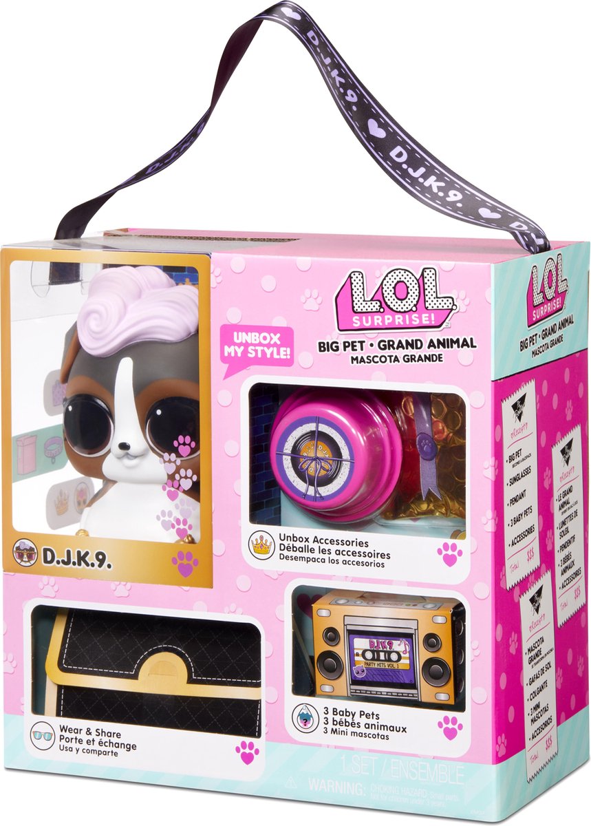 L.O.L. Surprise! Big Pet DJ K.9. met 15 Verrassingen