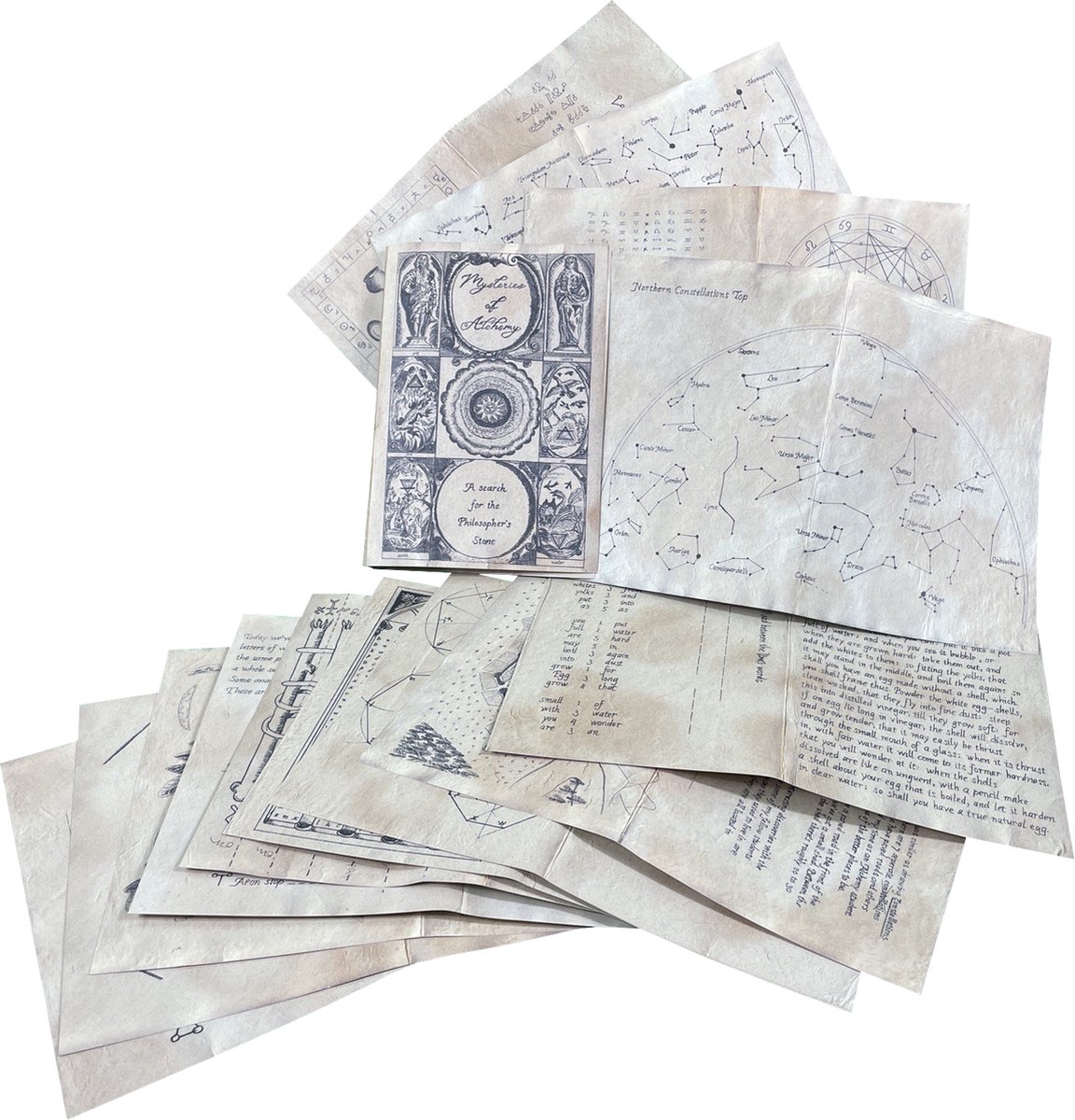 Mysteries of Alchemy (A search for the philosophers stone) - Puzzelboekje Escape Game - gemaakt door L3V3L - Standaard versie