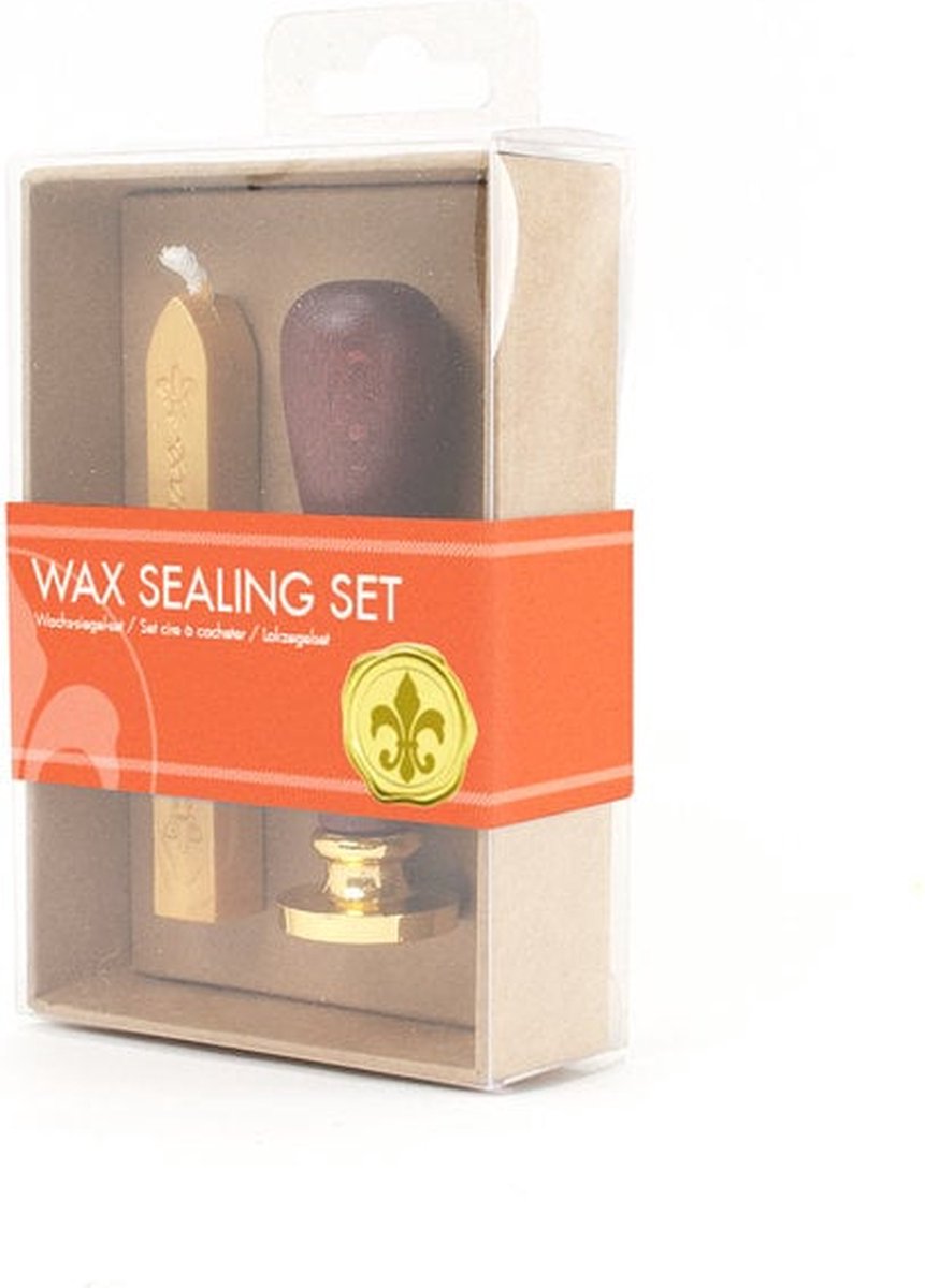 Lakzegel set, Fleur de Lys