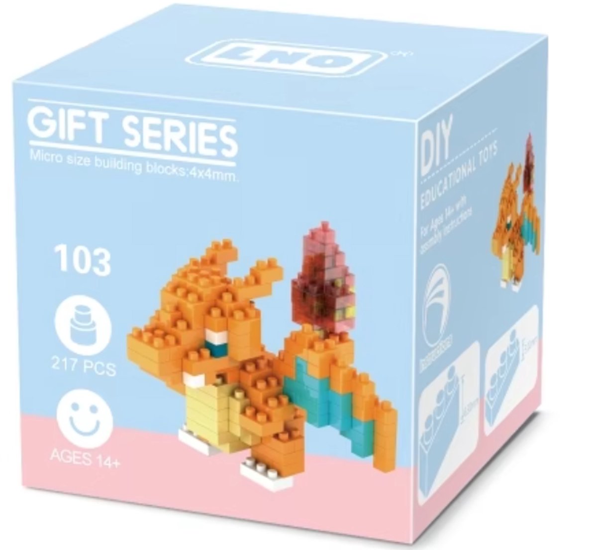 Micro Brick - Charizard - 217Pcs - Bouwen - Bouwspeelgoed