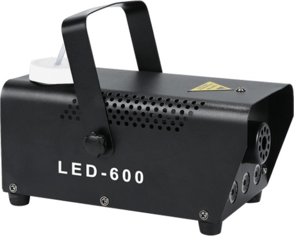 Rookmachine - 600 - Mini Led - Rook Mist Machine - Effect Disco - Dj - Party - Kerst - Bruiloft - Verjaardag - Met Afstandsbediening - Zwart