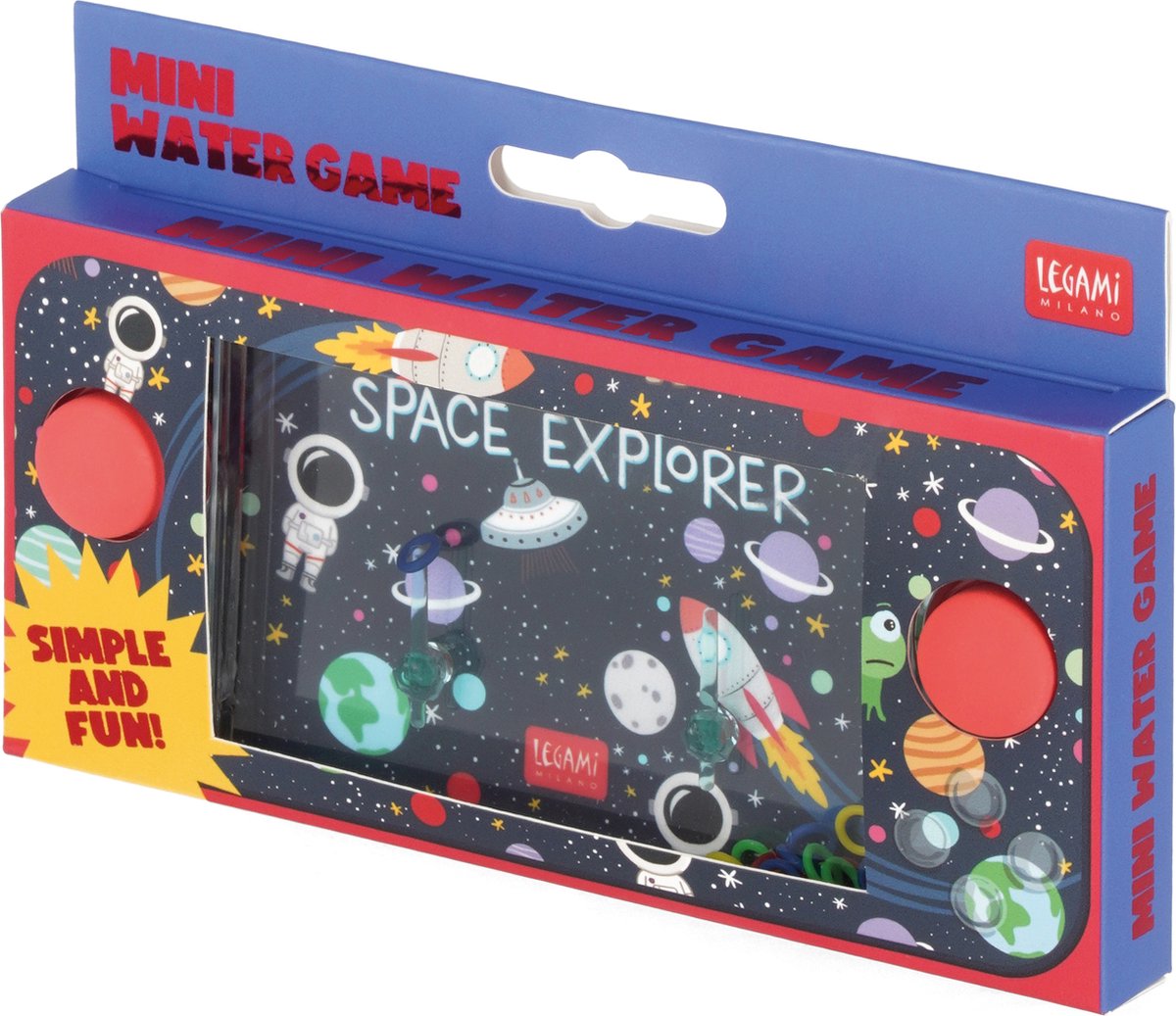LEGAMI WATER GAME - POCKET - WERKT ZONDER BATTERIJEN - SPACE