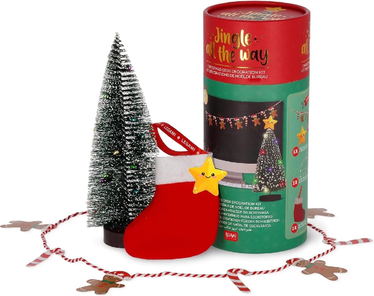 Legami - Jingle All the Way Christmas Desk Decoration Kit