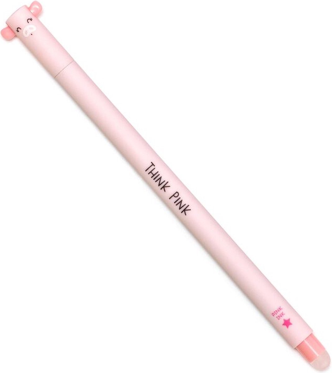 Legami Uitwisbare Pen - Varken- Inktkleur Roze - Navulbaar - Back to School