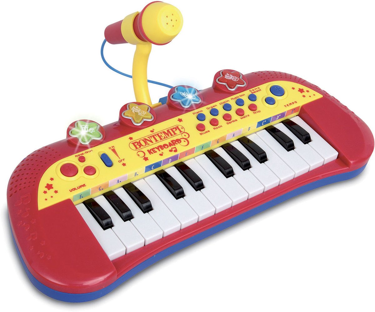 Bontempi Keyboard met Microfoon Afmeting artikel: 32 x 12 x 5 cm