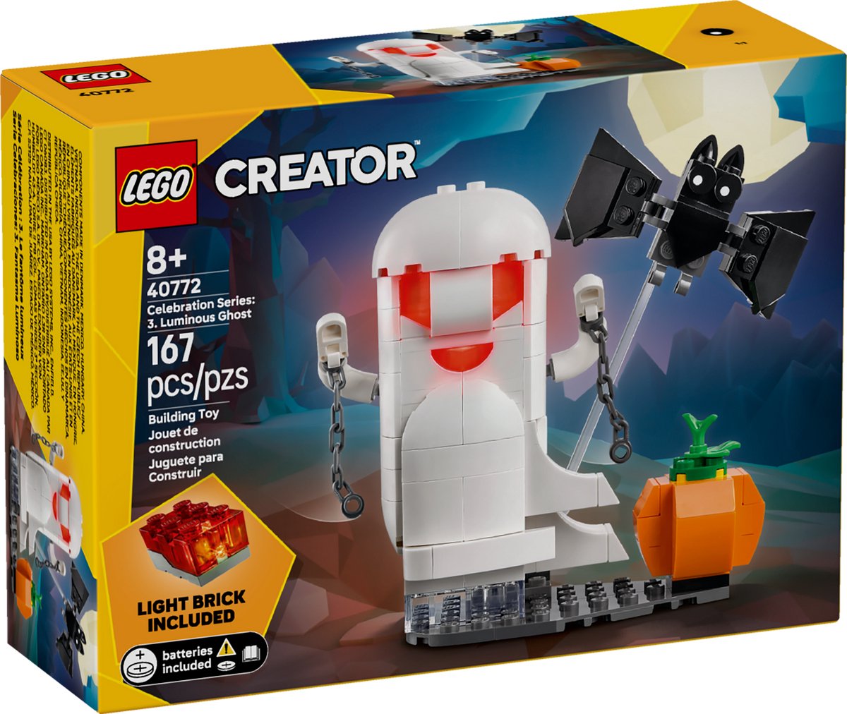 LEGO 40772 Creator - Vieringenserie Halloween: Lichtgevend Spook