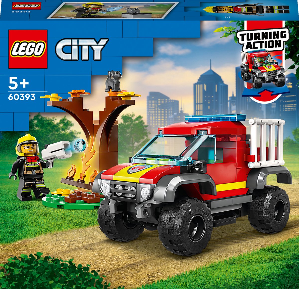 LEGO City 4x4 Brandweertruck redding - 60393
