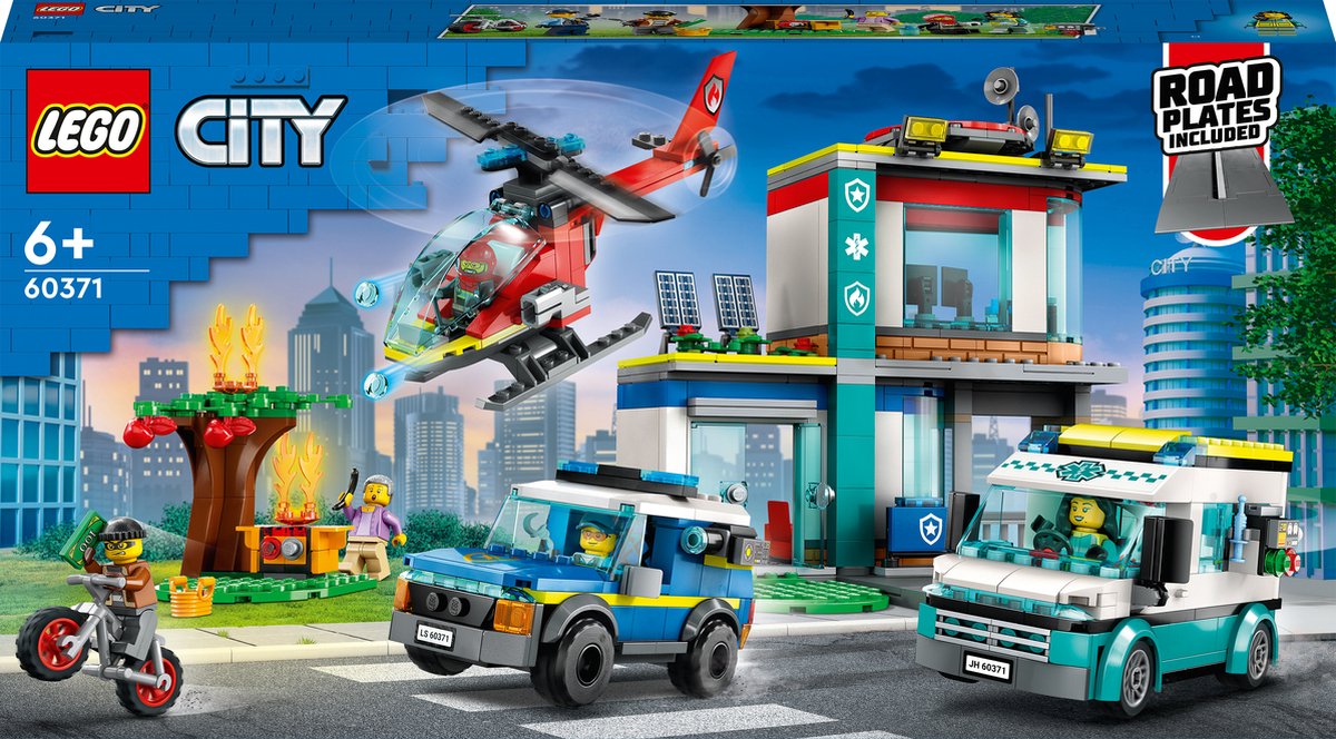 LEGO City Hoofdkwartier van hulpdienstvoertuigen - 60371