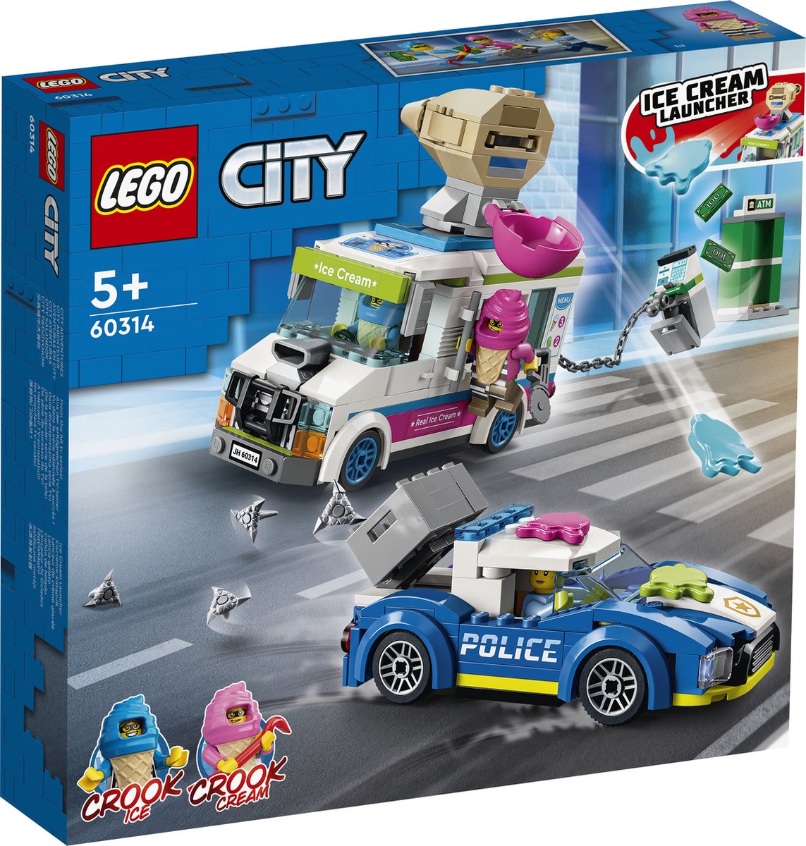 LEGO City IJswagen Politieachtervolging - 60314