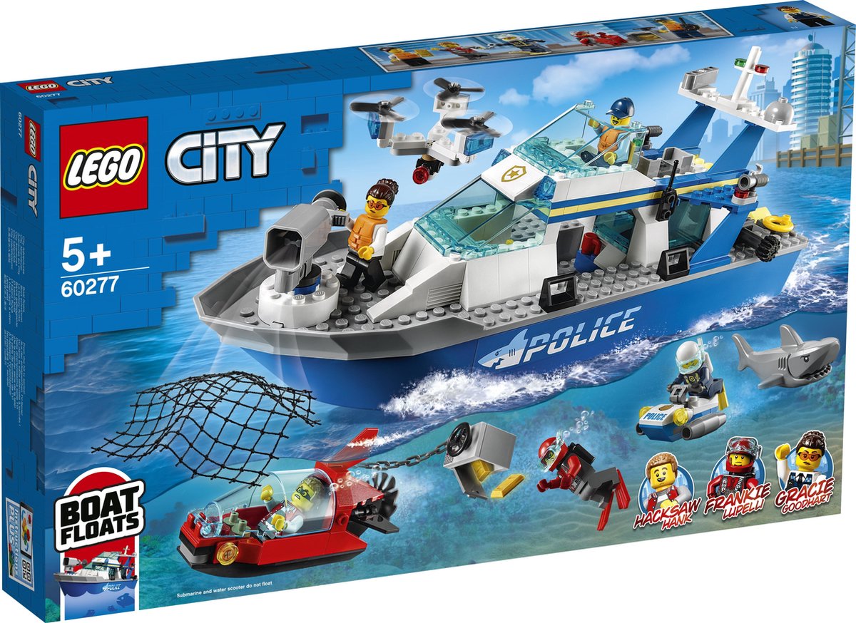 LEGO City Politie patrouilleboot - 60277