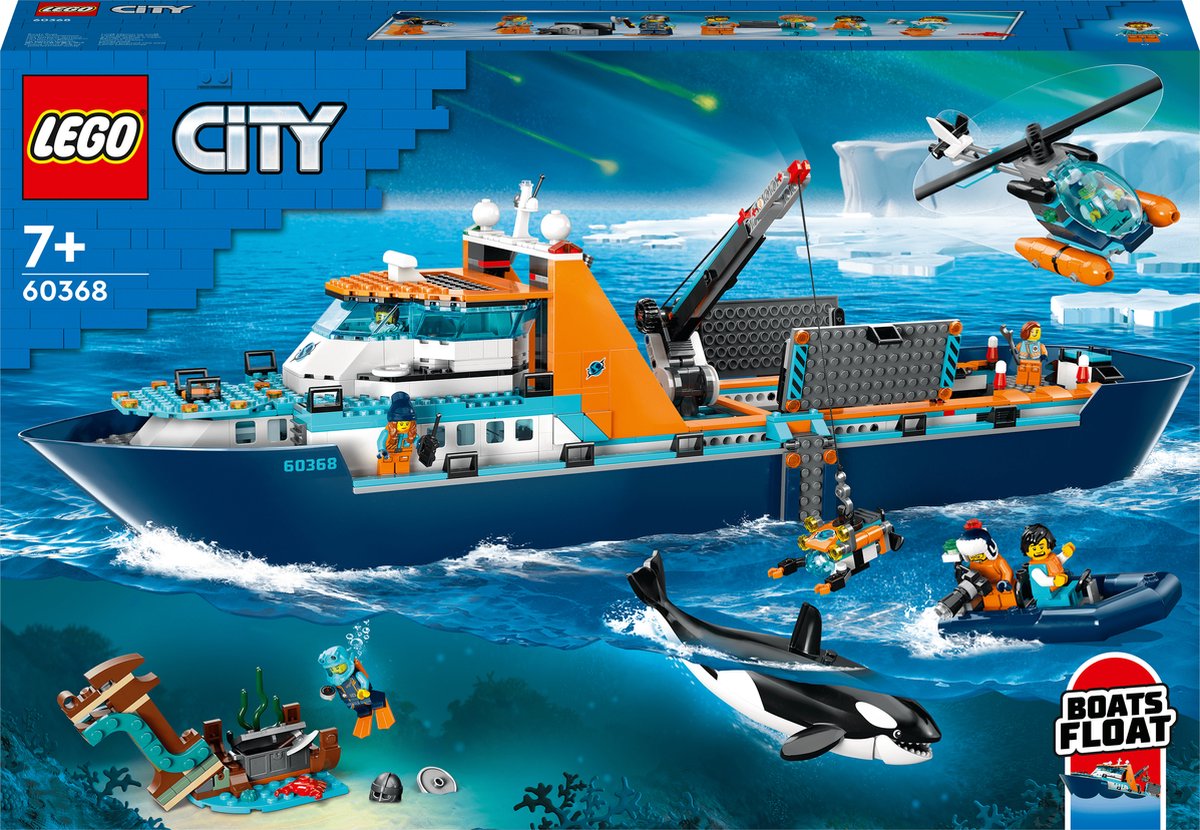 LEGO City Poolonderzoeksschip Grote Drijvende Speelgoed Boot - 60368