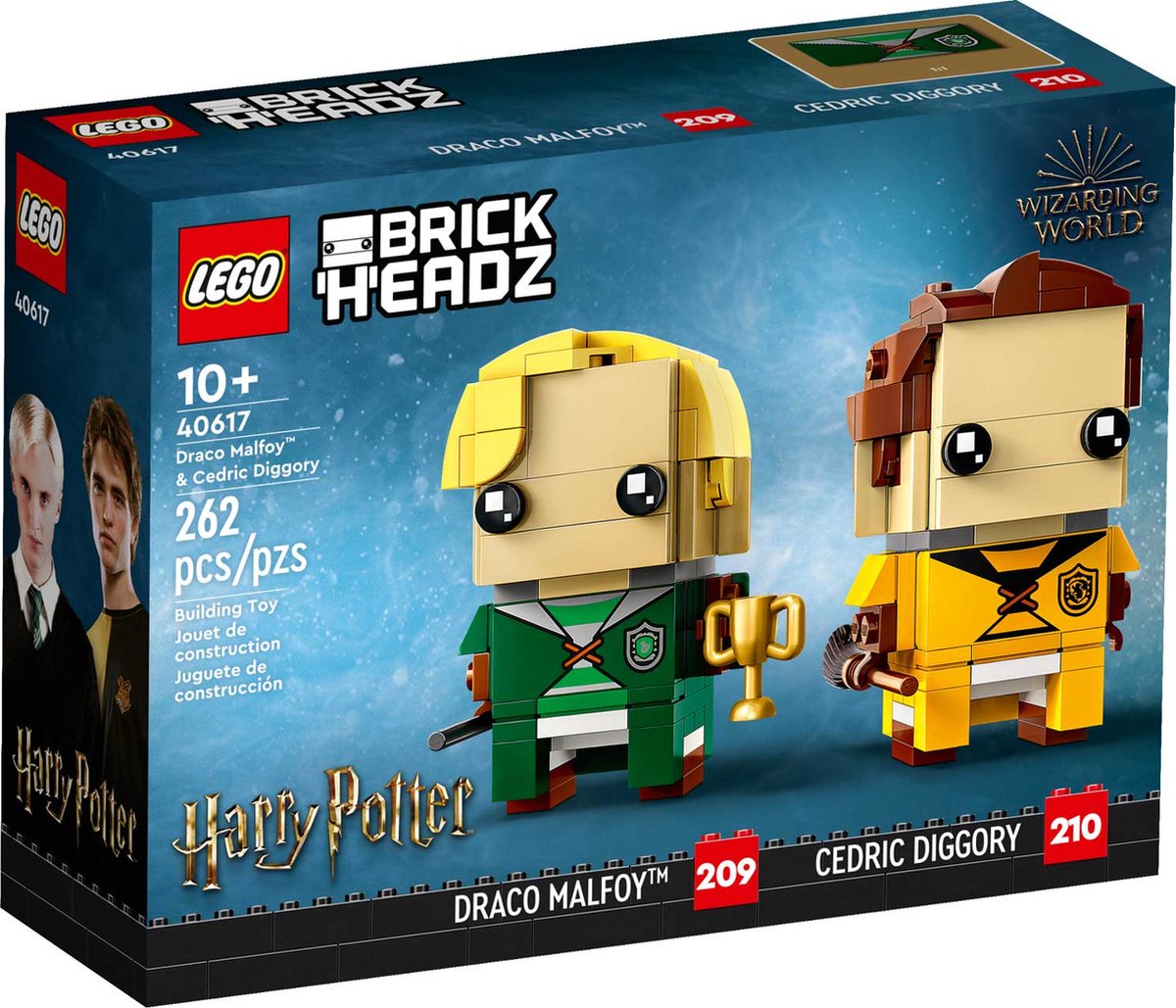 LEGO Harry Potter Brickheadz 40617 - Draco Malfidus™ en Carlo Kannewasser