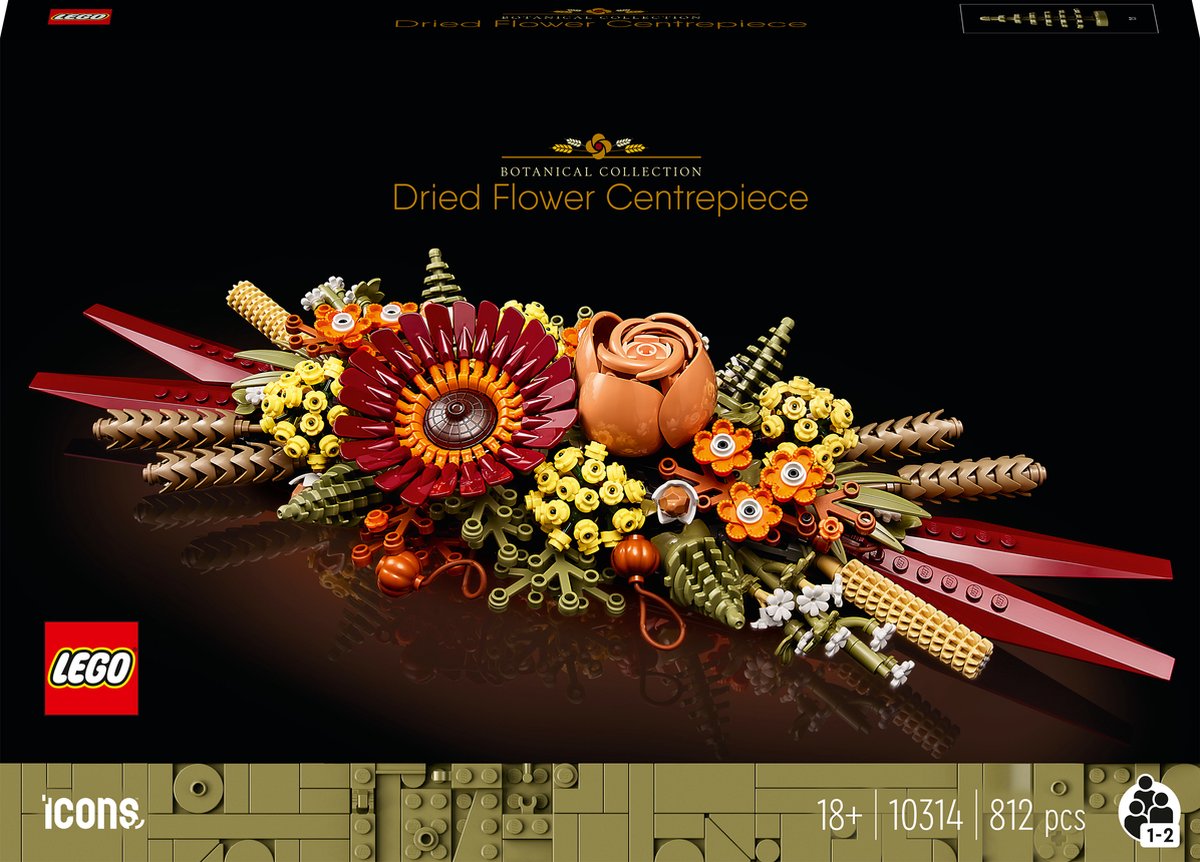LEGO Icons Gedroogde Bloemen Bloemstuk - 10314