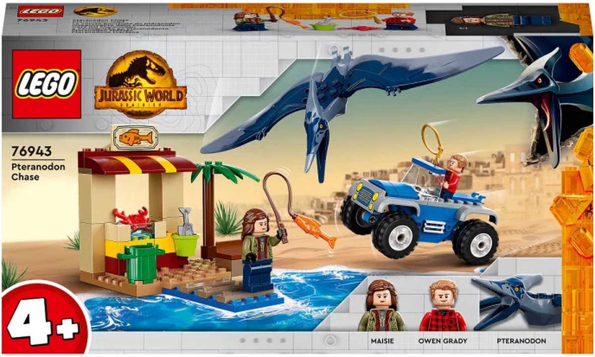 LEGO JURASSIC WORLD 76943 ACHTERVOLGING VAN PTERAN