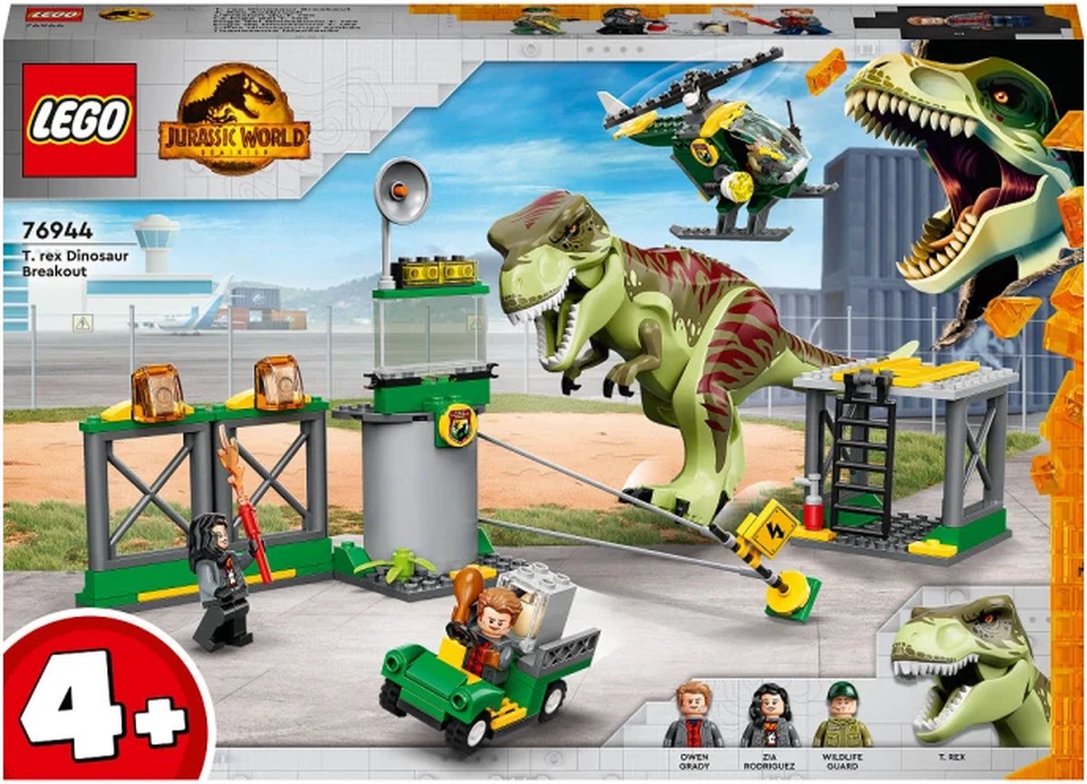 LEGO JURASSIC WORLD 76944 T.REX DINOSAURUS ONTSNAPPING