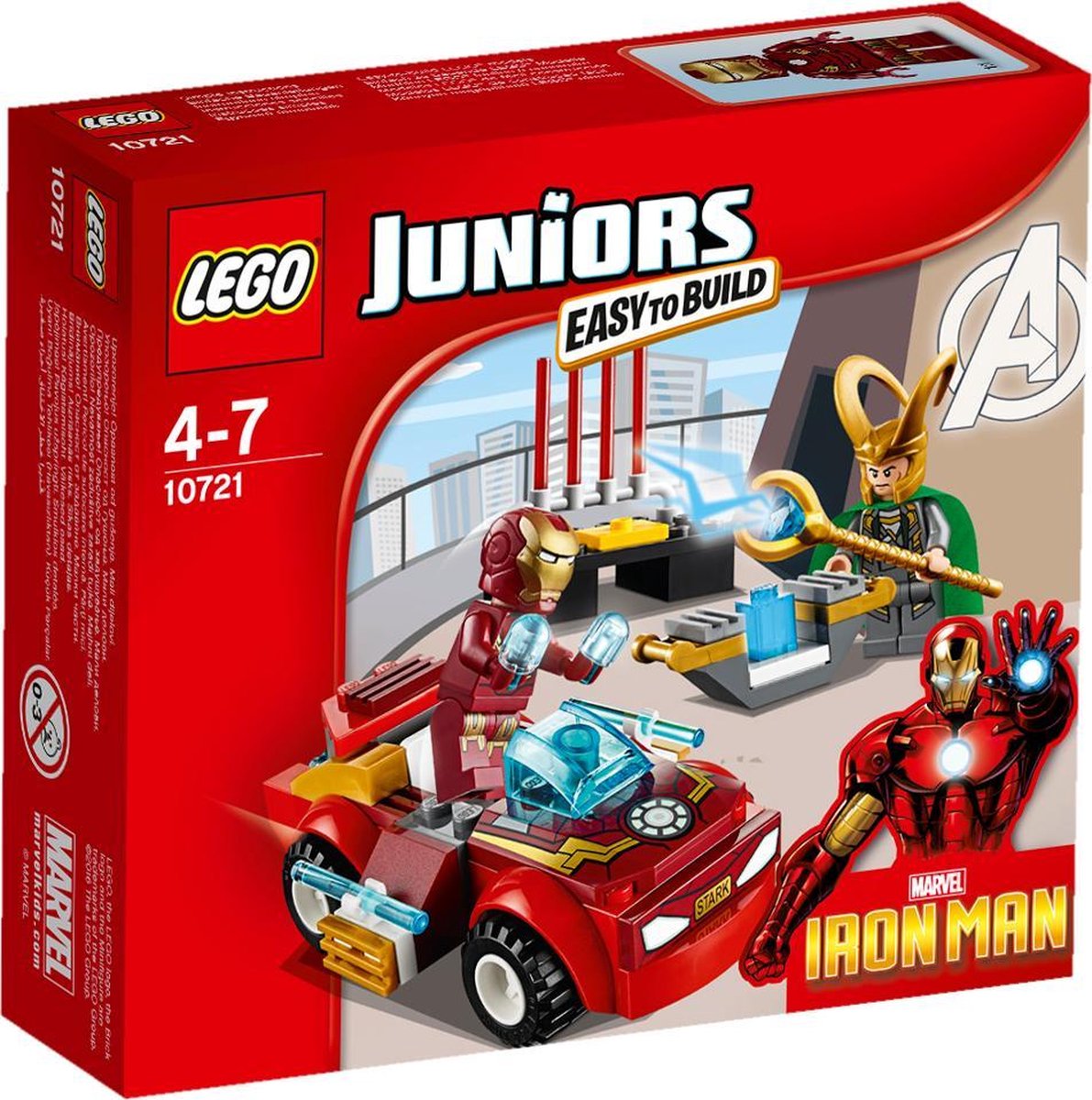 LEGO Juniors Marvel Avengers Iron Man tegen Loki - 10721