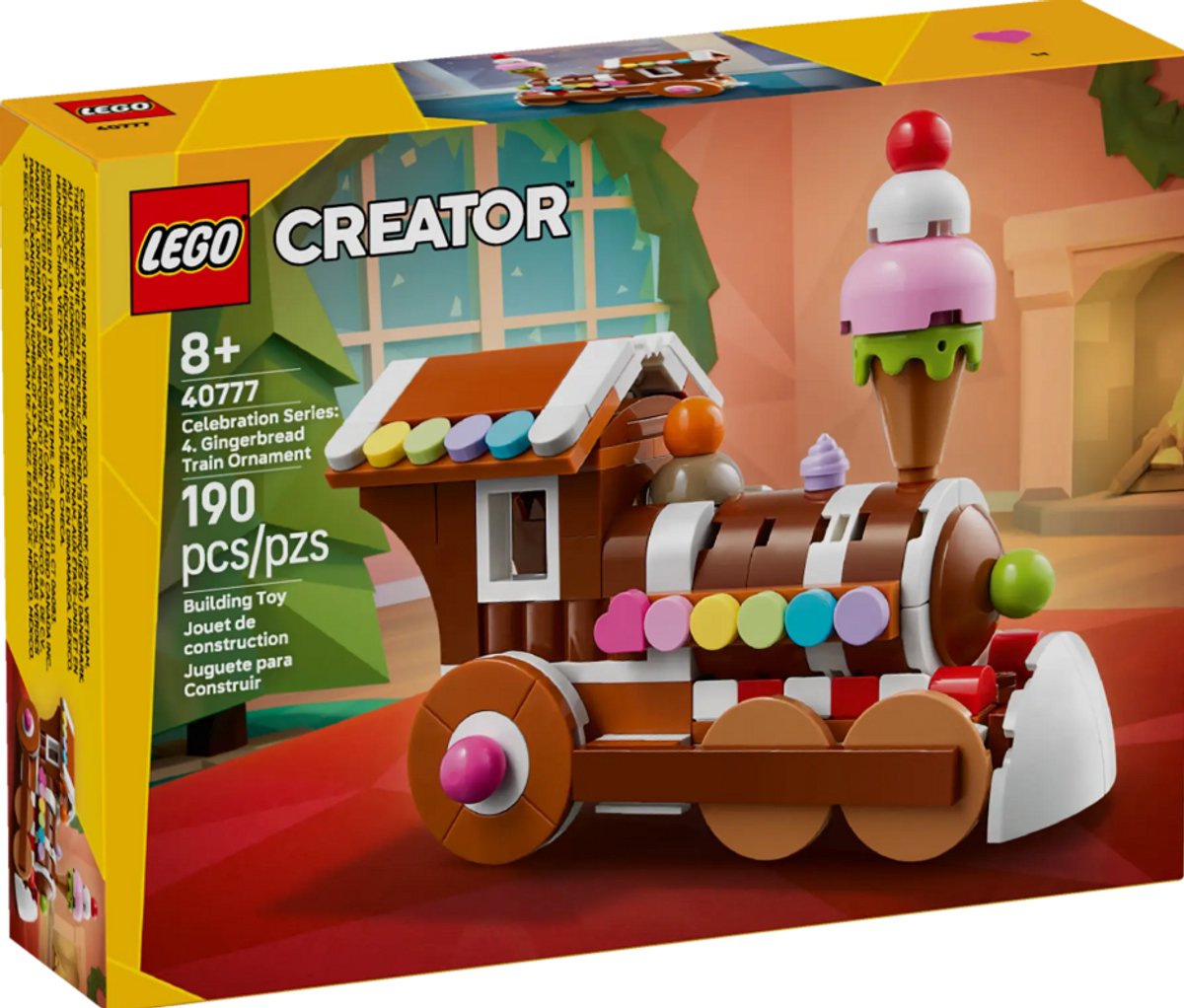 LEGO Kerst Creator 40777 Celebration Series: Gingerbread Train Ornament - Vieringenserie: peperkoektrein