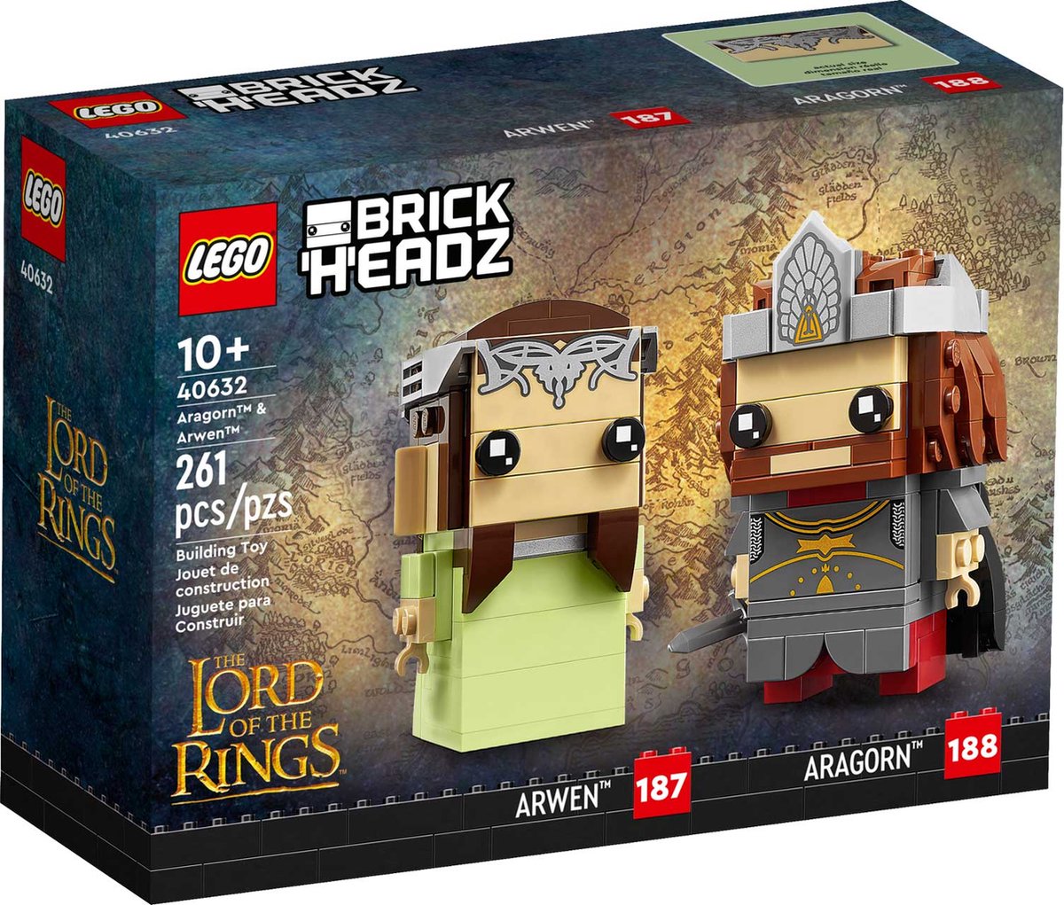 LEGO Lord of the Rings Brickheadz 40632 - Aragorn & Arwen