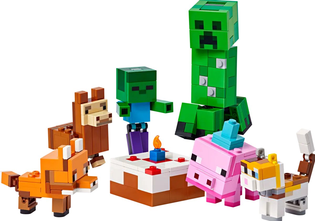 LEGO Minecraft 21281 - Verjaardag van het biggetje (Baby Pigs Birthday Celebration)