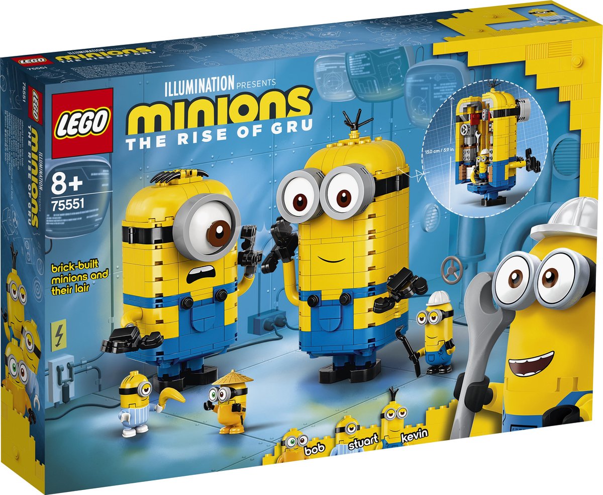 LEGO Minions Minions-figuren van stenen en hun schuilplaats - 75551