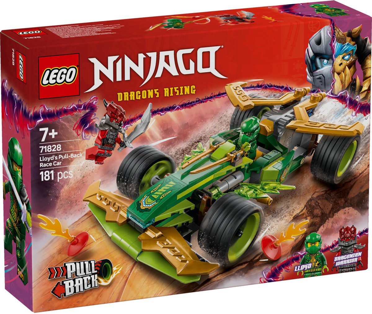 LEGO NINJAGO Lloyds pull-back racewagen set - 71828