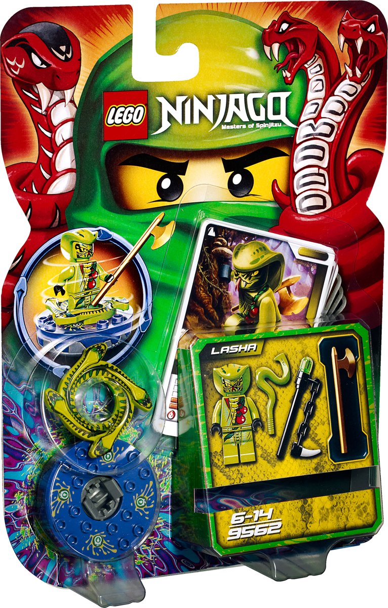 LEGO NINJAGO Spinner Lasha + Duelkaarten  - 9562