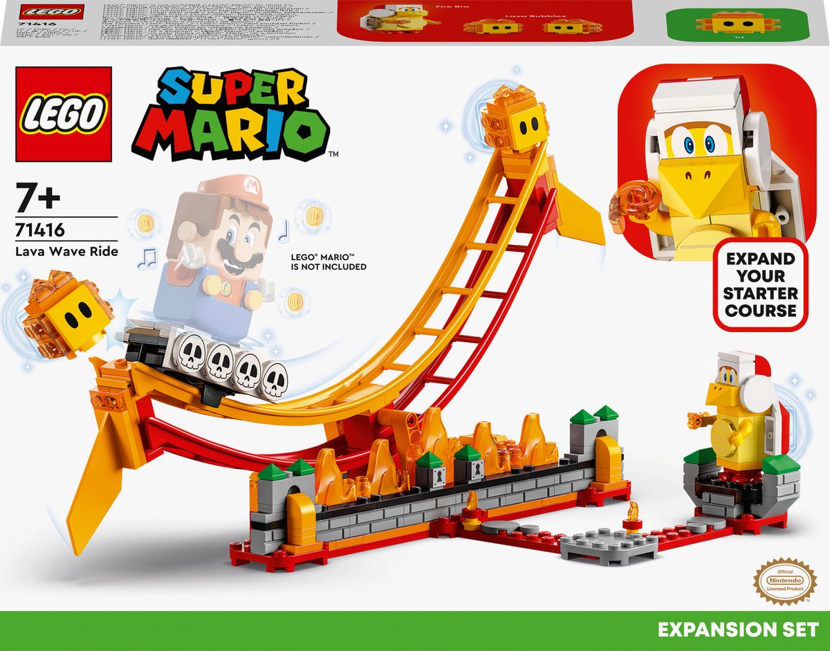 LEGO Super Mario Uitbreidingsset: Rit over lavagolven - 71416