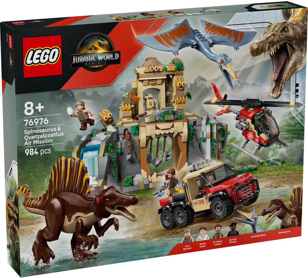 LEGO® Jurassic World Spinosaurus en Quetzalcoatlus Luchtmissie - 76976