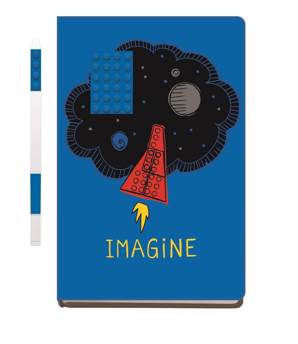 Notitieboek -   - Imagine - Met blauwe gelpen