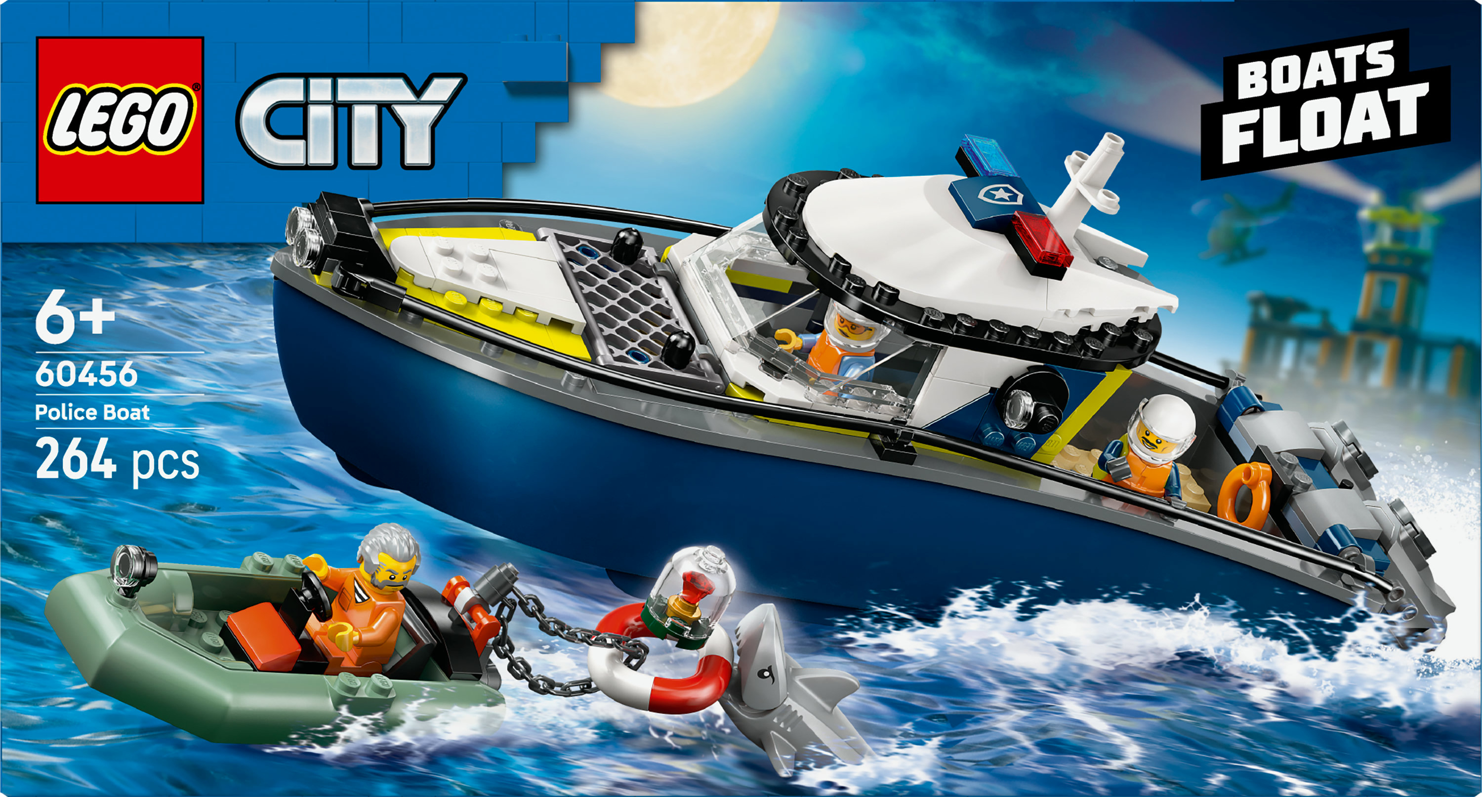 LEGO® City 60456 achtervolging in een politieboot
