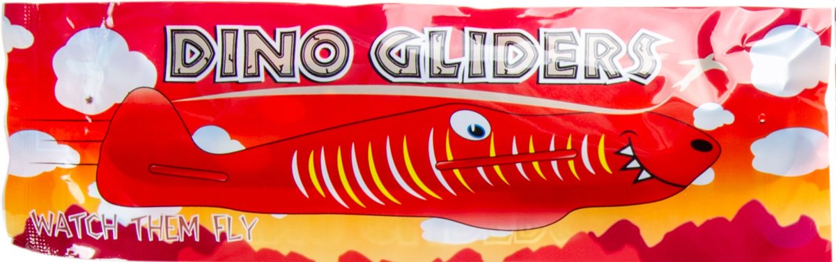 Lg-imports Vliegtuig Dino Glider Rood 20 Cm