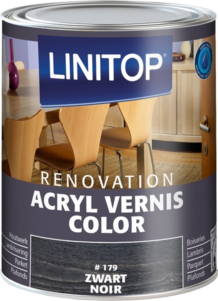   Acryl Vernis Color 750Ml kleur 179 Zwart