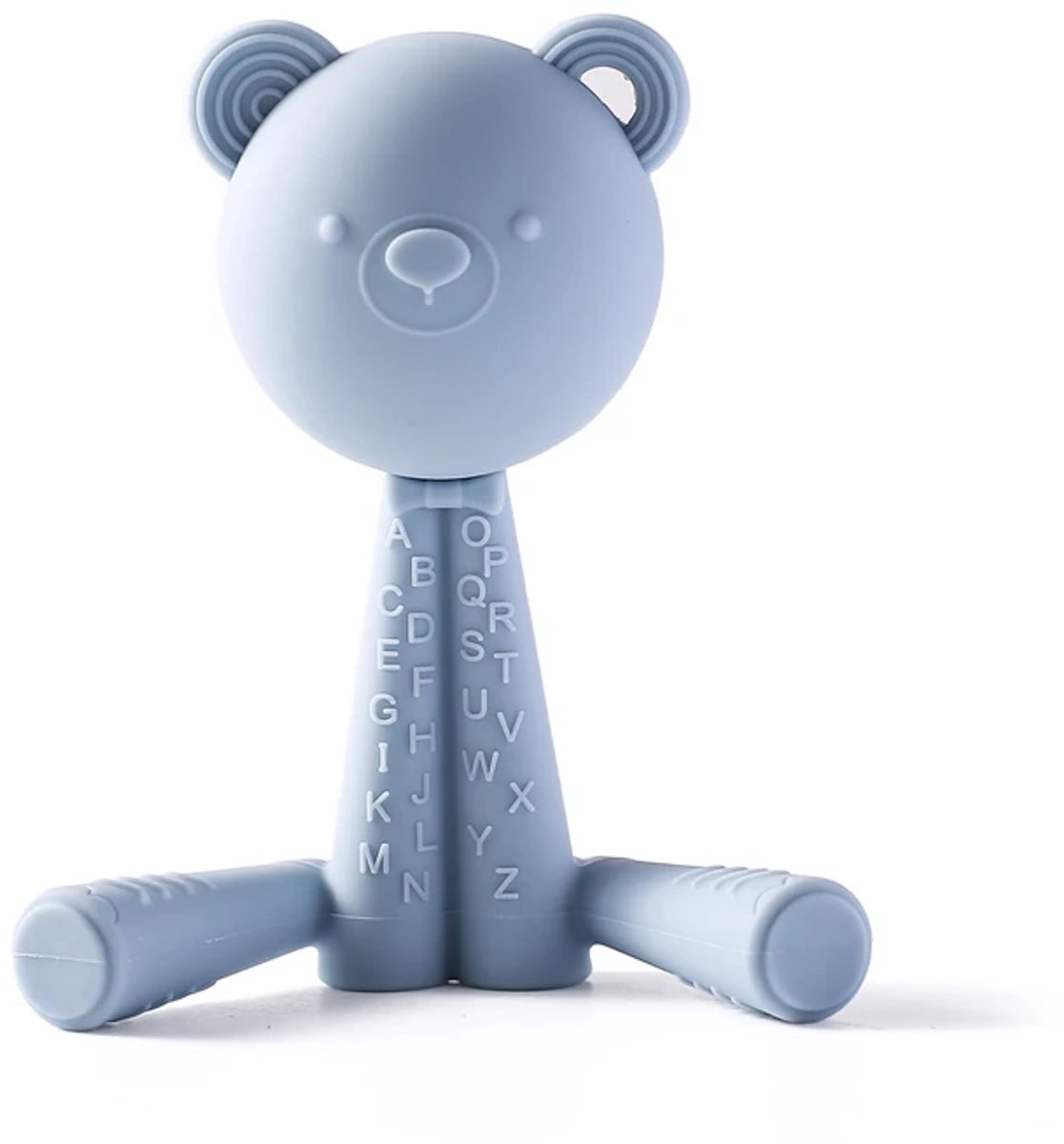 Bijtring – Zachte Beer voor Tandontwikkeling - 0 tot 12 maanden - Baby Blauw