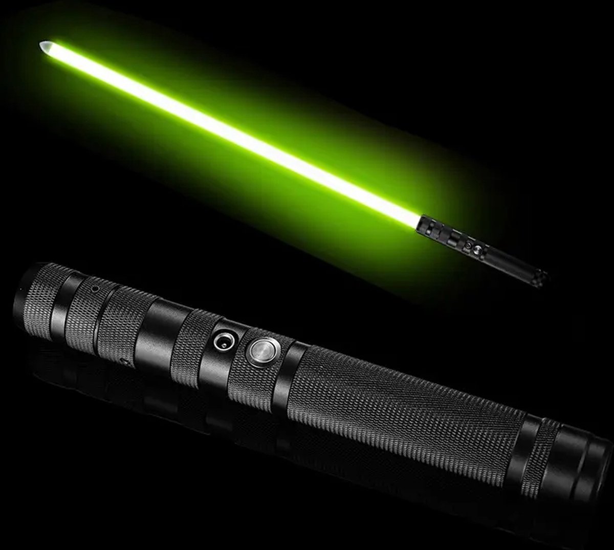 Lightsaber - Star Wars - Premium - Lightsaber met licht en geluid - 5 Soundfont - 3 Volumes - 12 RGB Kleuren - Black - Oplaadbaar - 105cm