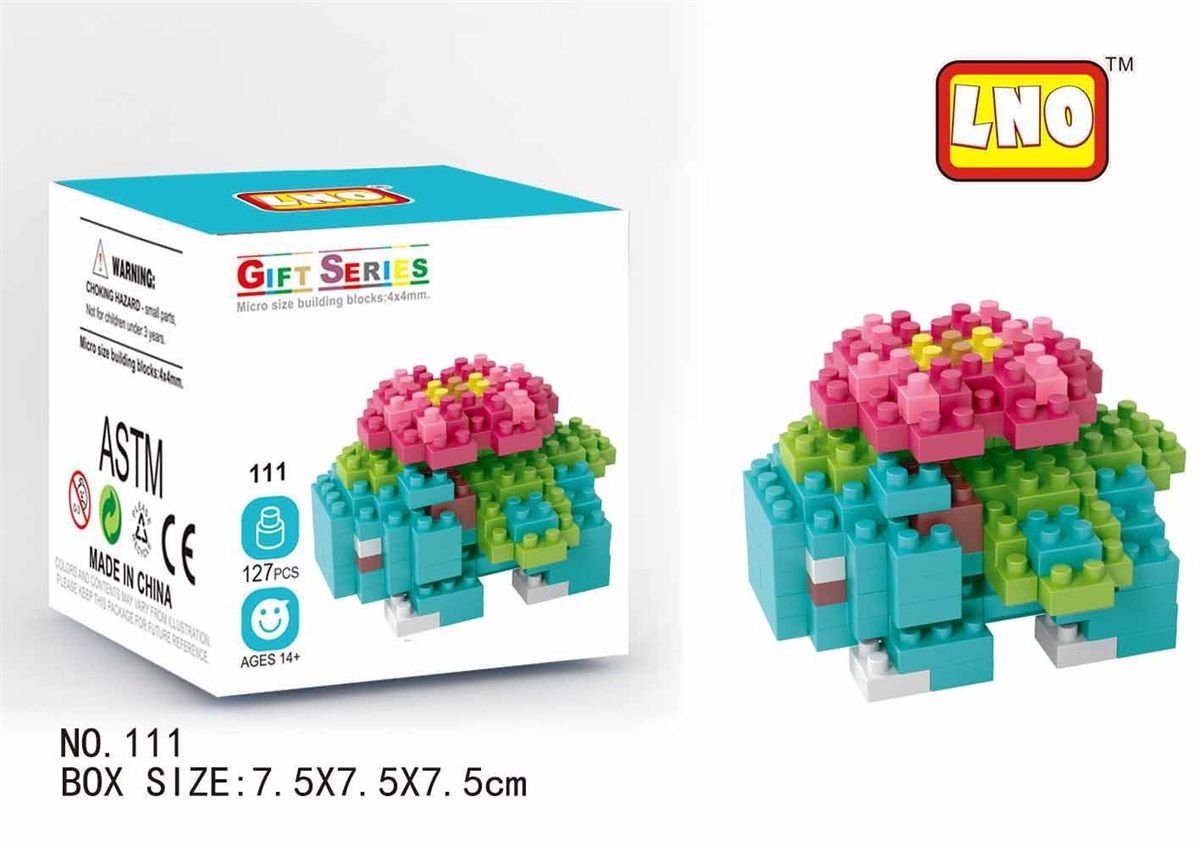 Miniblocks - bouwset / 3D puzzel - educational toys - bouwdoos mini blokjes - 126 st