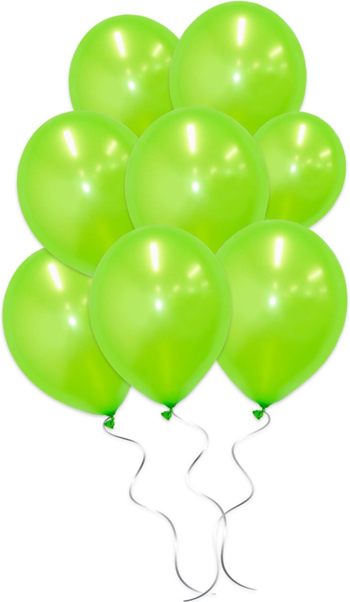 LUQ - Luxe Metallic Groene Helium Ballonnen - 50 stuks - Verjaardag Versiering - Decoratie - Feest Latex Ballon Groen