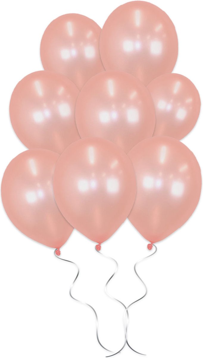 LUQ - Luxe Metallic Rose Gouden Helium Ballonnen - 25 stuks - Verjaardag Versiering - Decoratie - Latex Ballon Rose Goud