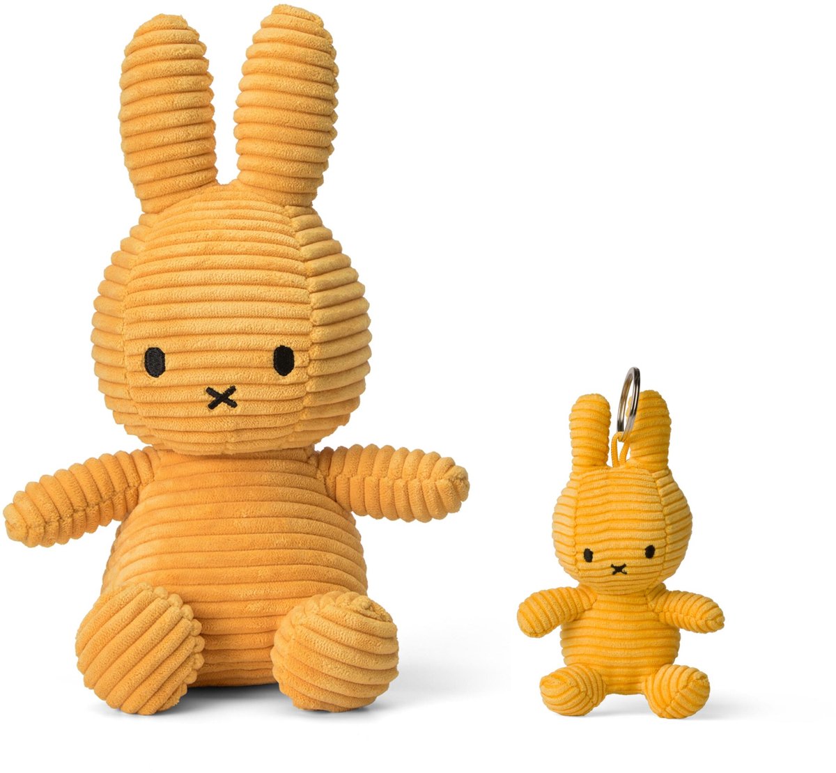 Nijntje Corduroy Yellow Bundel - knuffel en sleutelhanger