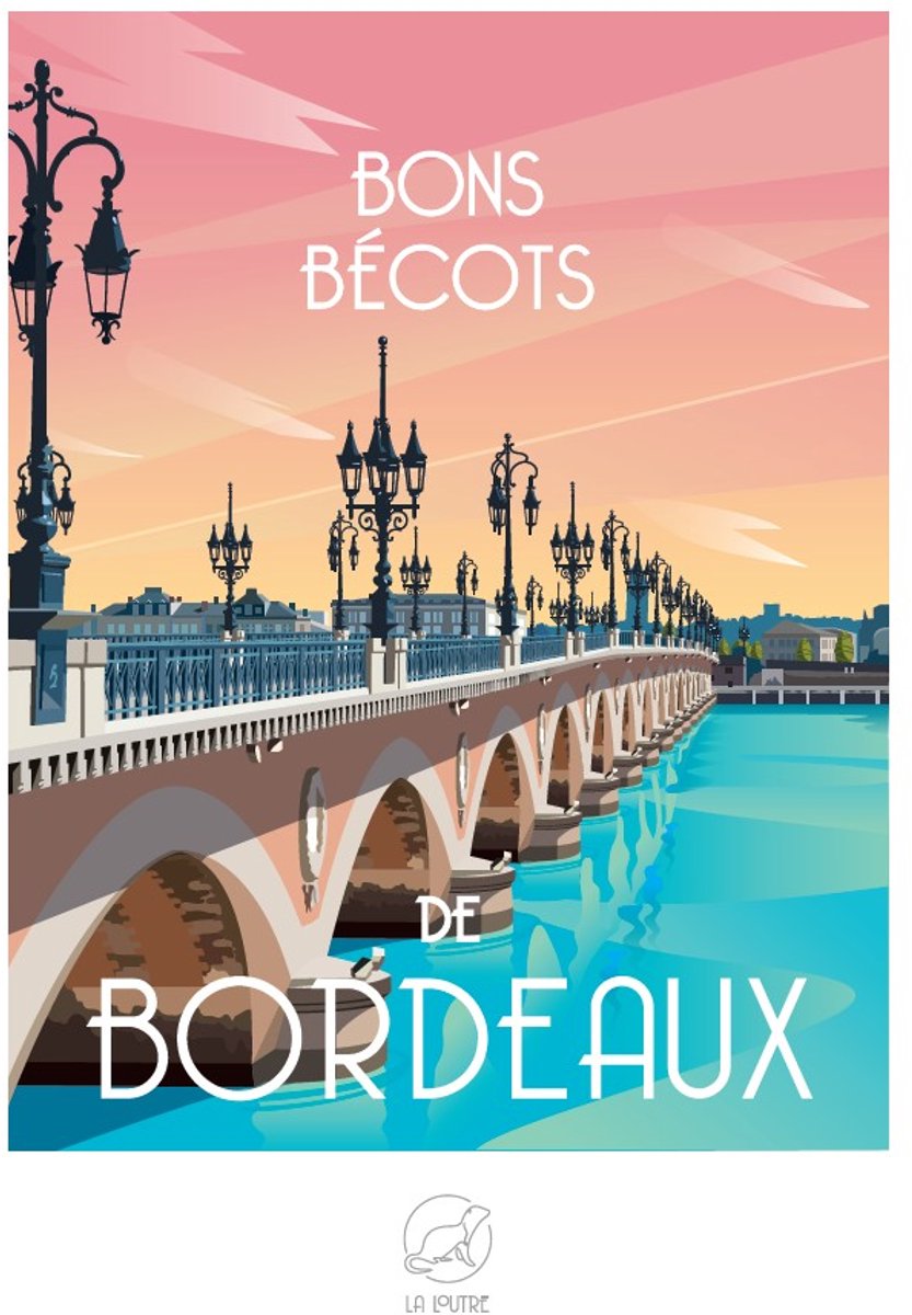 La Loutre legpuzzel Bons Bécots de BORDEAUX - 1000 stukjes puzzel.
