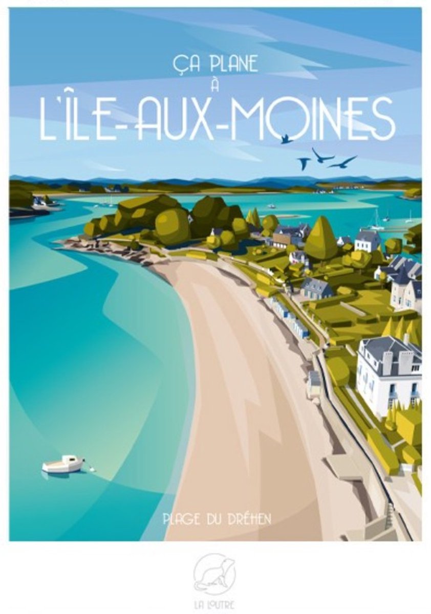 La Loutre legpuzzel Ca Plane à lÎLE-AUX-MOINES - 1000 stukjes puzzel.