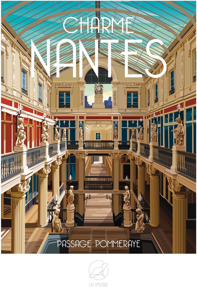 La Loutre legpuzzel Pommeraye Nantes 1000 stukjes puzzelspel.