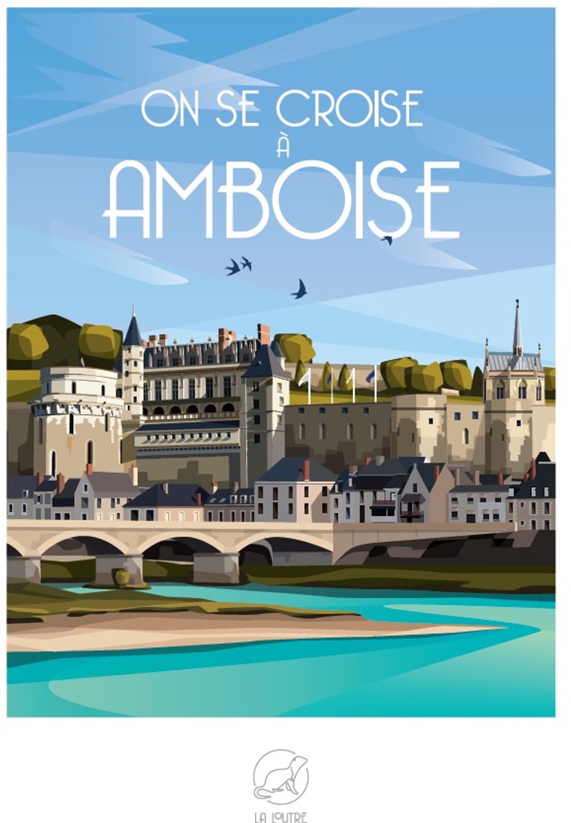 La Loutre puzzel Amboise 1000 stukjes - legpuzzel Frankrijk.