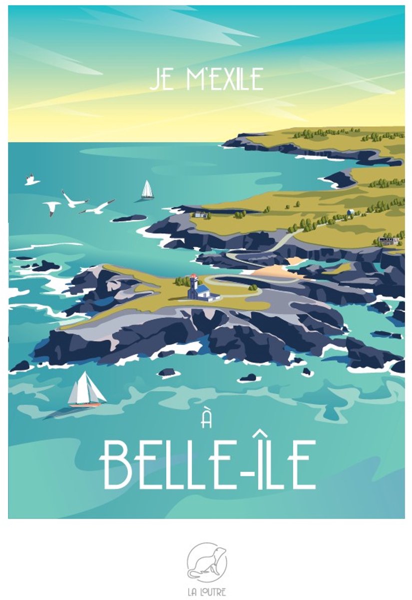 La Loutre puzzel Belle-Île 1000 stukjes legpuzzel eiland.