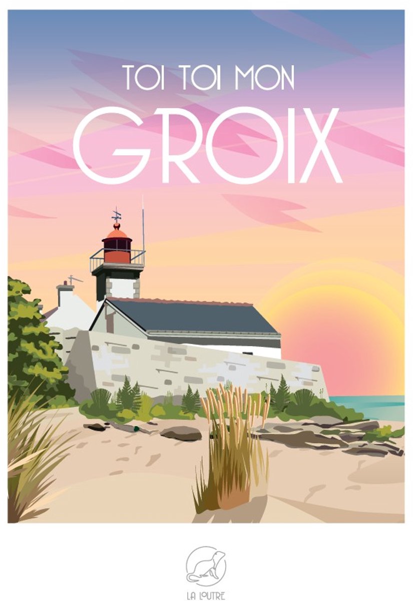 La Loutre puzzel GROIX - 1000 stukjes legpuzzel eiland.