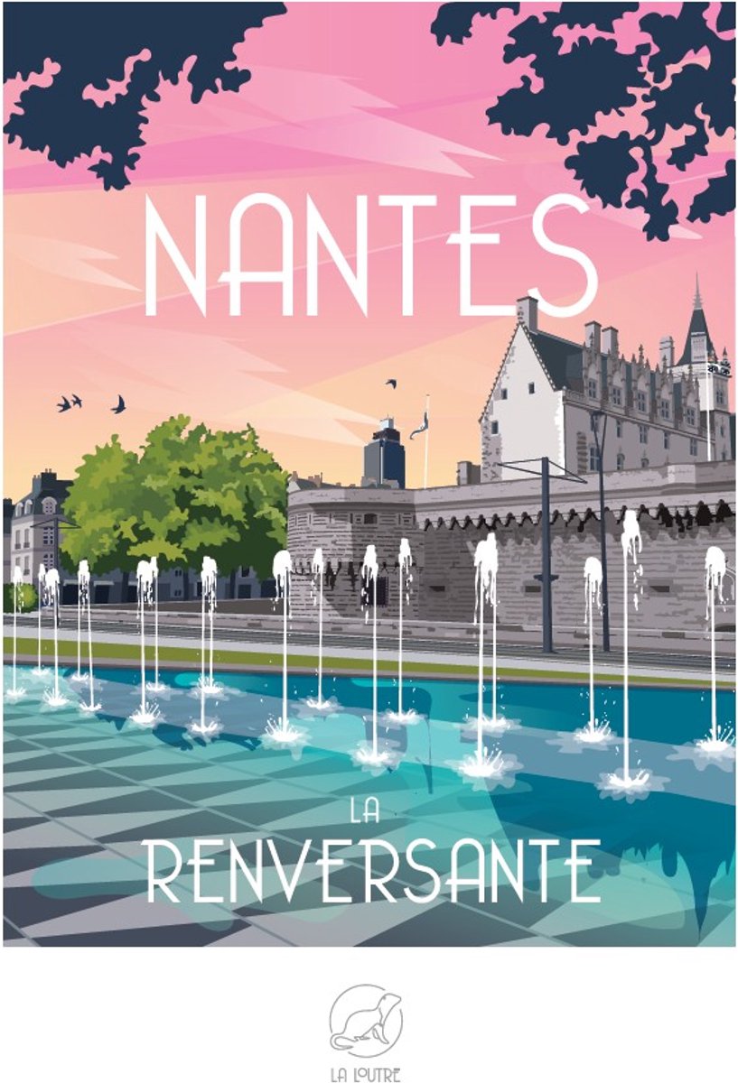 La Loutre puzzel NANTES - La Renversante - 1000 stukjes puzzelspel.